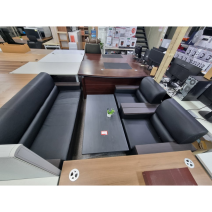 [신품입고] 3인+1인+1인 사무용 소파 + 테이블 세트